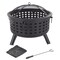 Pure Garden 25-Inch Round Outdoor Wood Burning Firepit/Fireplace, Black 50-FP189 - alternate 5